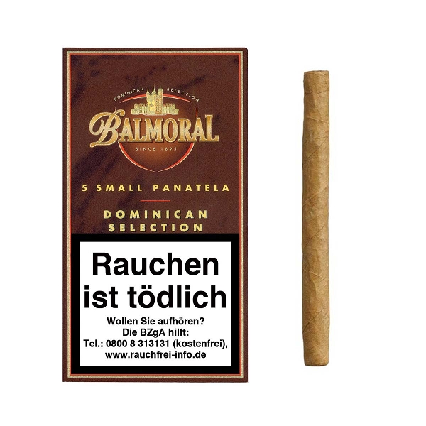 Balmoral Dominican Selection Small Panatela Zigarren Schachtel