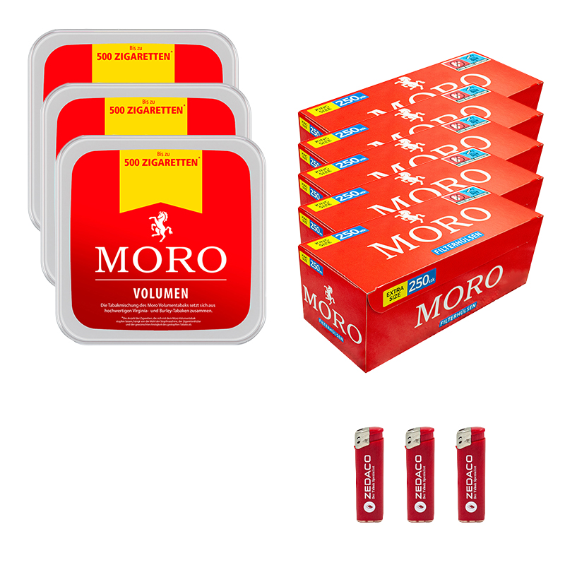 Moro Volumentabak Eimer Aktion Large Extra Hülsen