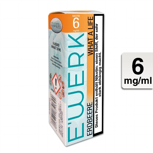 E-Liquid E'WERK What a Life 6 mg Nikotin