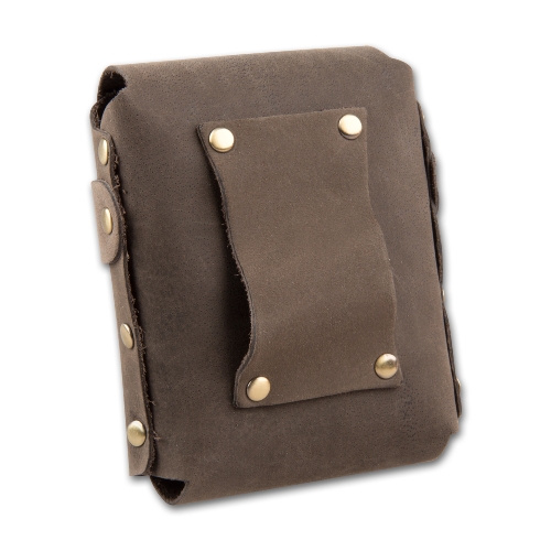 Zigarettenetui Leder 25er Big Packg braun mit Gürtelschlaufe