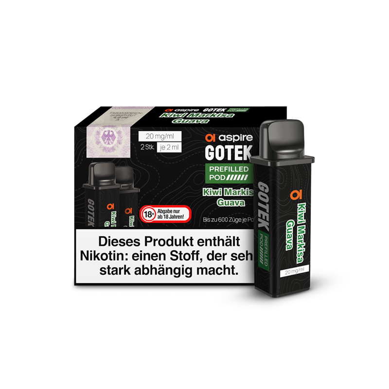 Aspire GoTek Kiwi Markisa Guava 20mg Liquidpod