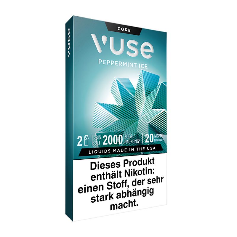 Vuse Peppermint Ice 20mg Prefilled Pods Side