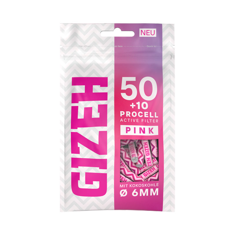 Gizeh ProCell Active Filter Pink Packung