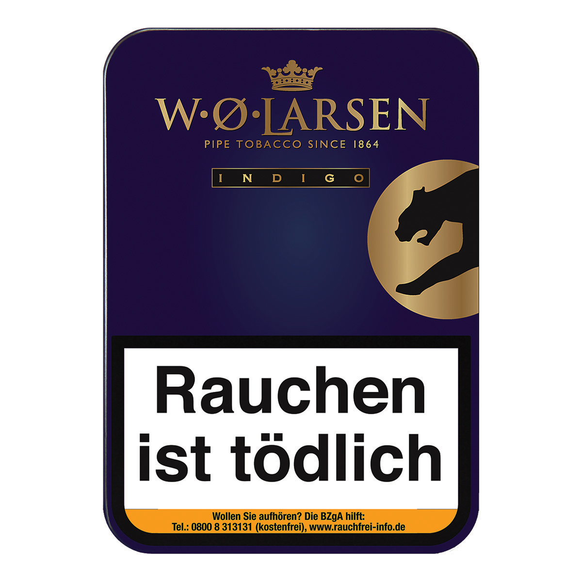 W.O. Larsen Indigo Pfeifentabak Dose