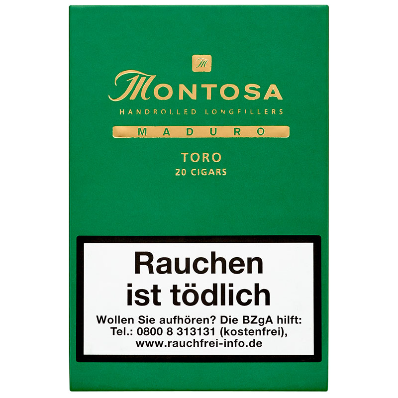 Montosa Maduro Toro Zigarren Kiste geschlossen