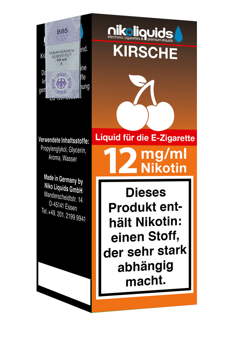 E-Liquid Nikoliquids Kirsche 12 mg 70 Pg 30 Vg