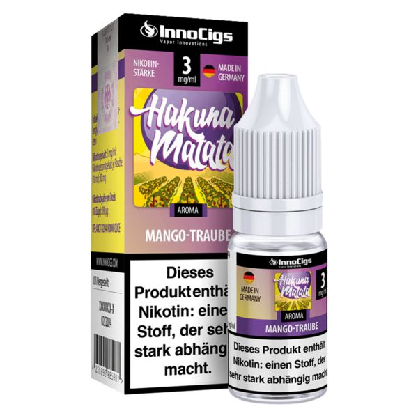 InnoCigs E-Liquid Hakuna Matata Traube 3mg