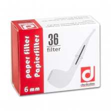 Pfeifenfilter Denicotea 6mm 36er Schachtel