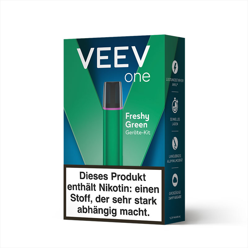 Veev One Freshy Green Kit Device Packung Side