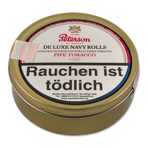 Peterson De Luxe Navy Rolls Pfeifentabak Dose