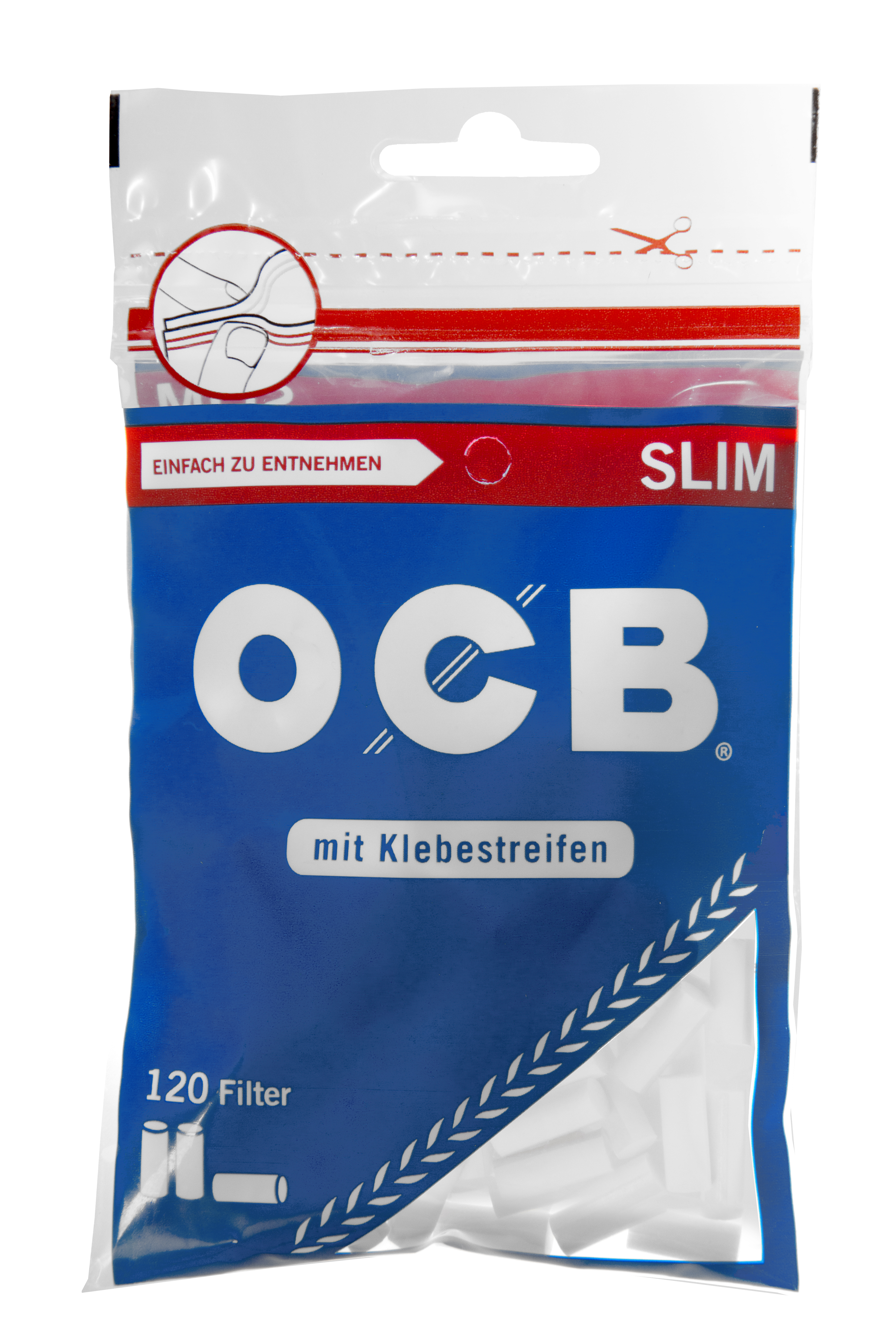 OCB Drehfilter Filter Slim 6mm 120 Stück Beutel