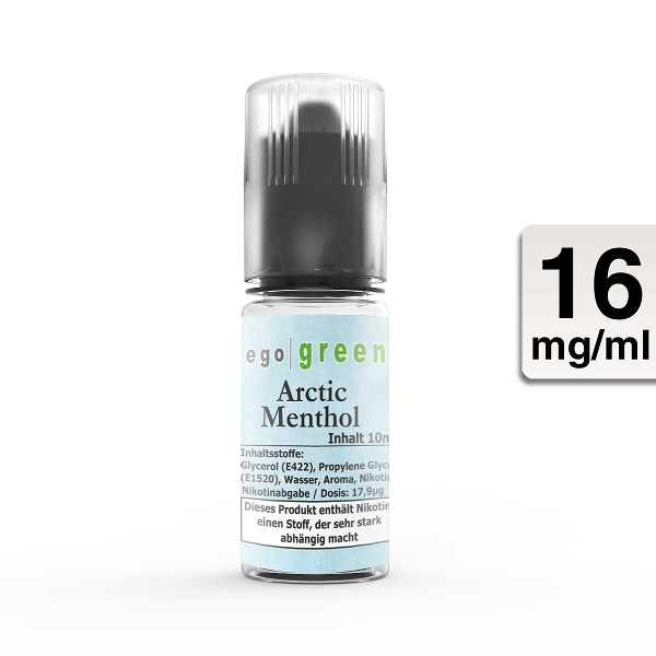 E-Liquid Ego Green Artic Menthol 16 mg