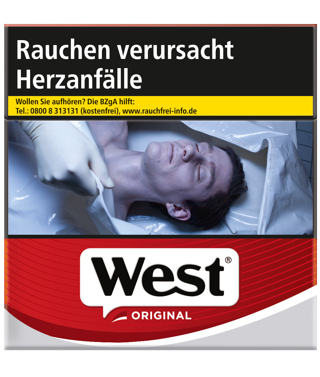 West Red Hercules Zigaretten Schachtel