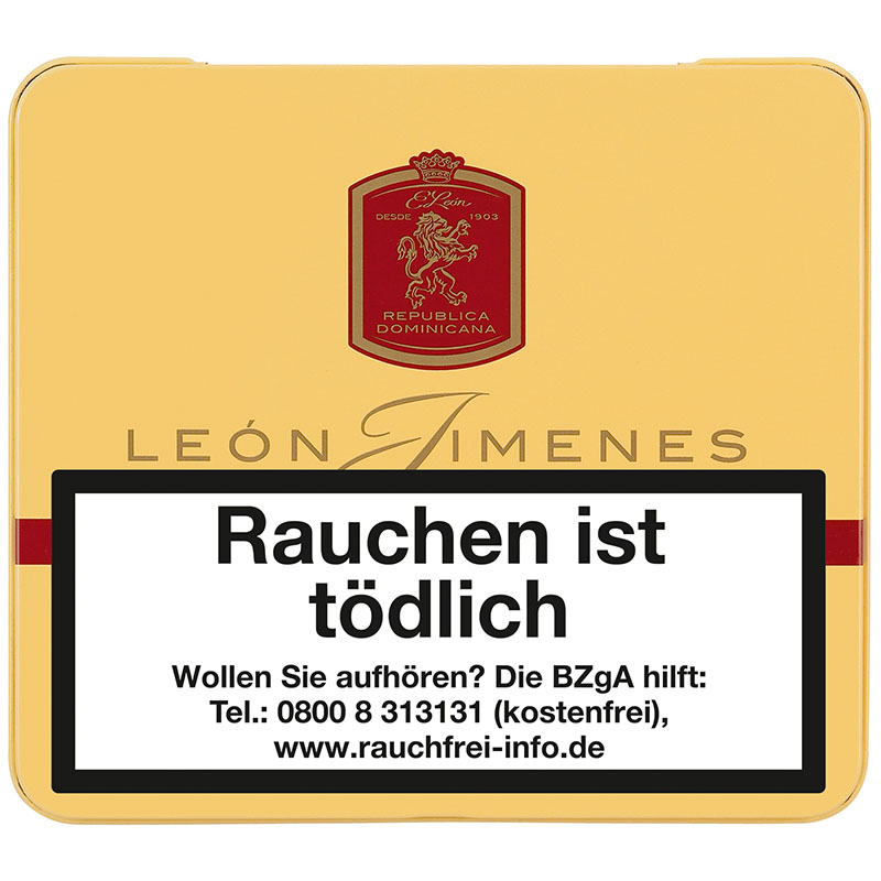 Leon Jimenes Petites Blond Zigarillos Schachtel geschlossen