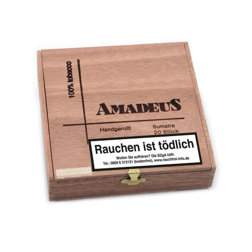 Amadeus Sumatra handgerollte lange Zigarillos Kiste