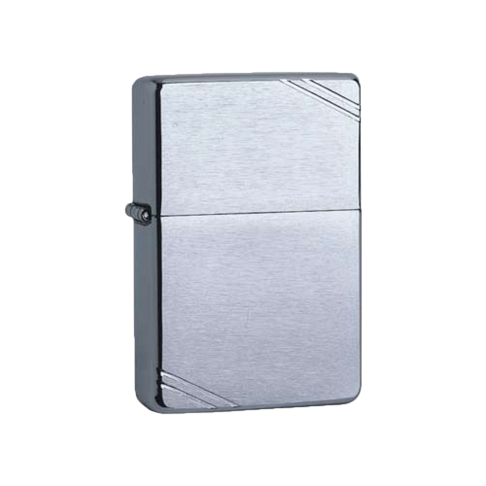 Zippo - chrom gebürstet Vintage Streifen