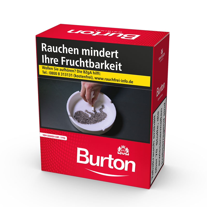 Burton Red XXXL Zigaretten Packung