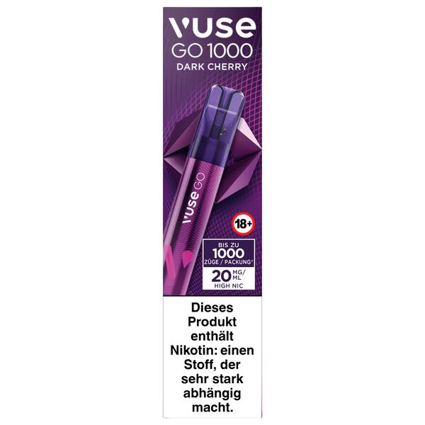 Vuse Go 1000 Dark Cherry 20mg Einweg E-Zigarette