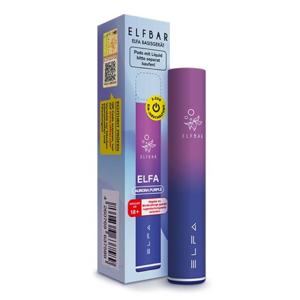 Elfbar ELFA CP Body Aurora Purple Akku Stick E-Zigarette