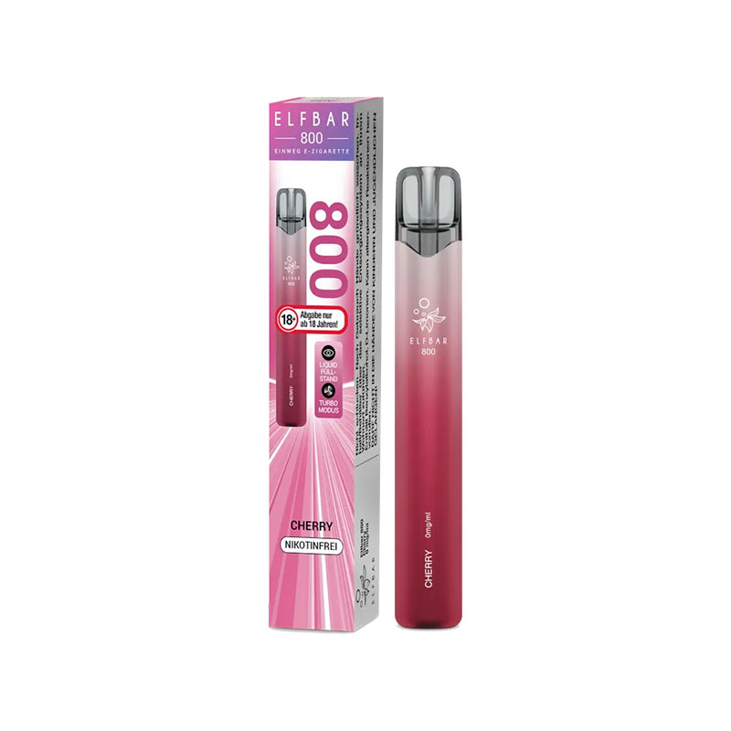 Elfbar 800 Cherry 0mg Einweg E-Zigarette