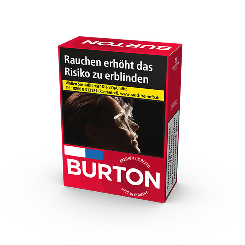 Burton Red XXL Zigaretten Schachtel