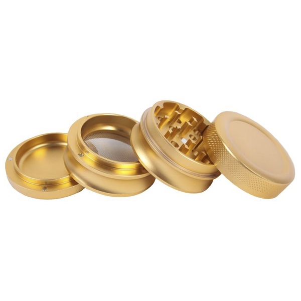 Grinder Wild Fire Groove 4-teilig Gold Ø 55 mm