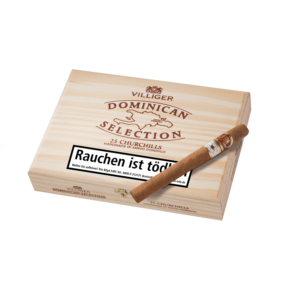 Villiger Dominican Selection Churchill Zigarren 25er Kiste