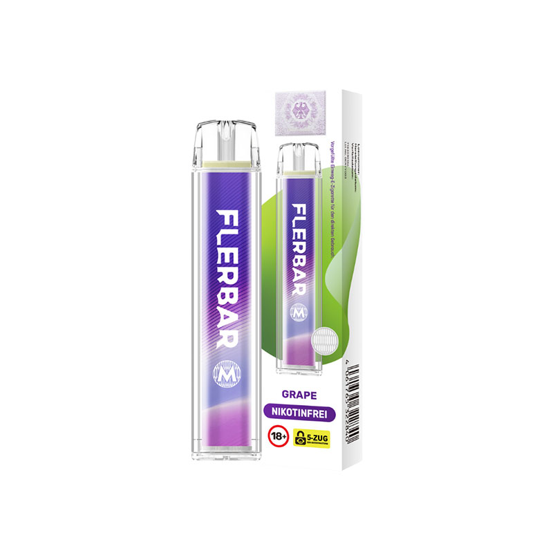 Flerbar Grape 0mg Einweg E-Zigarette