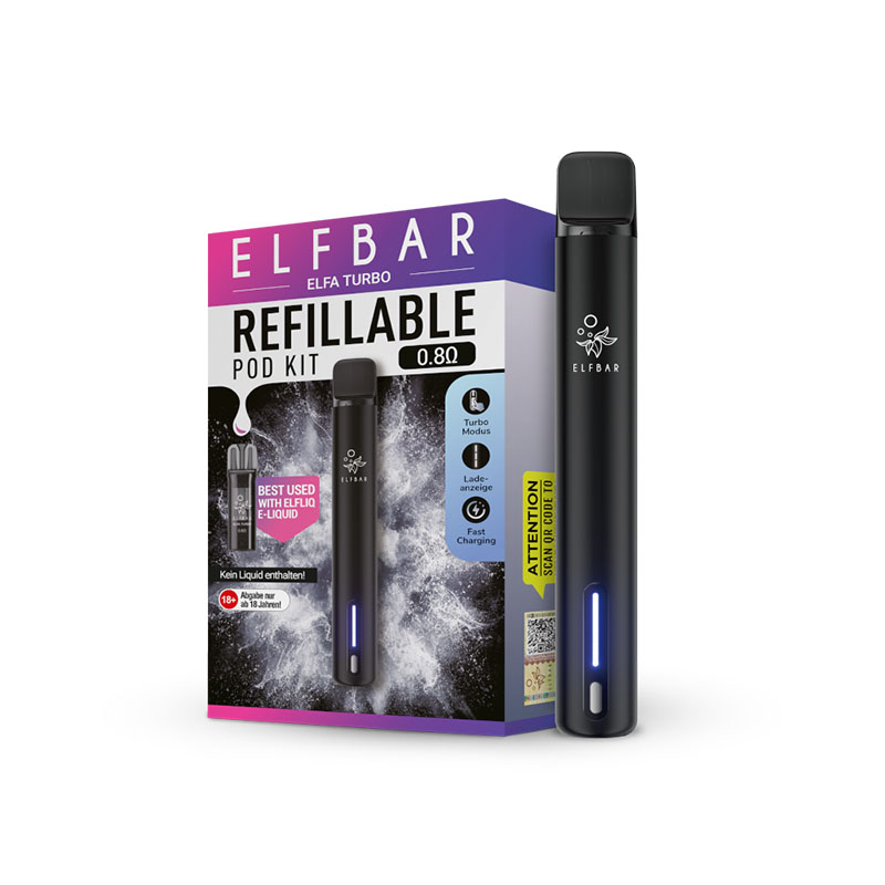 Elfbar Elfa Turbo Schwarz