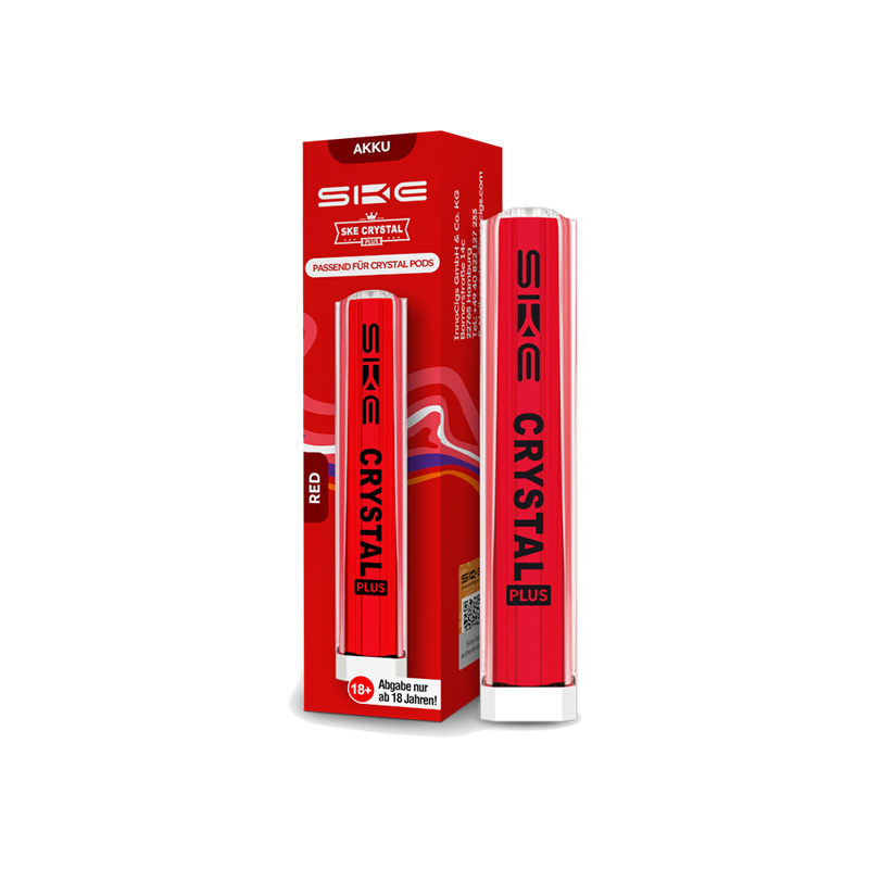 SKE Crystal Plus Akkuträger Device Red