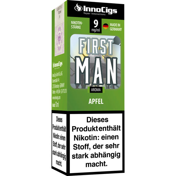 E-Liquid Innocigs First Man Apfel Aroma 9 mg Nikotin