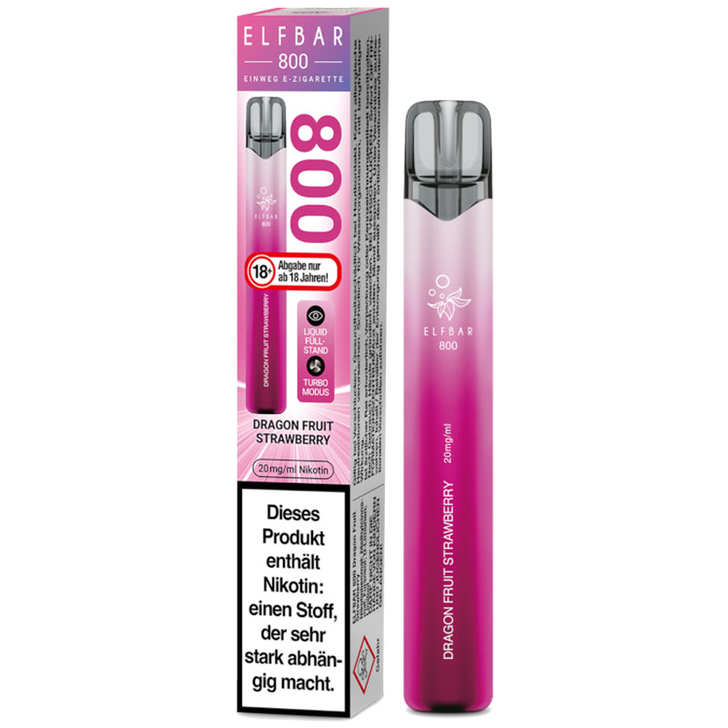 Elfbar 800 Dragon Fruit Strawberry 20mg Einweg E-Zigarette