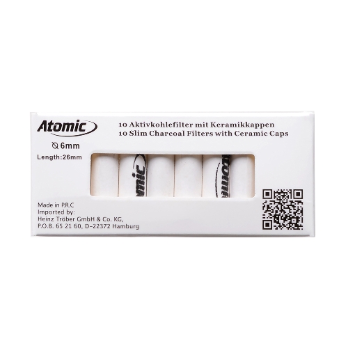 Atomic Aktivkohlefilter 6mm Packung