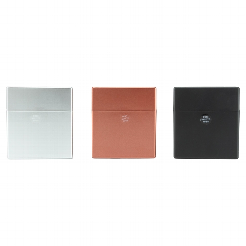 Cool Pop up Zigarettenbox 50er Metallic Kunststoff