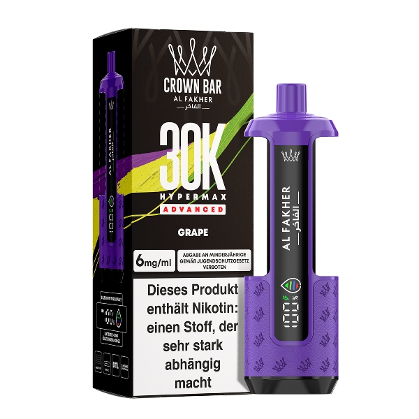 Al Fakher Hypermax Grape 6mg E-Zigarette