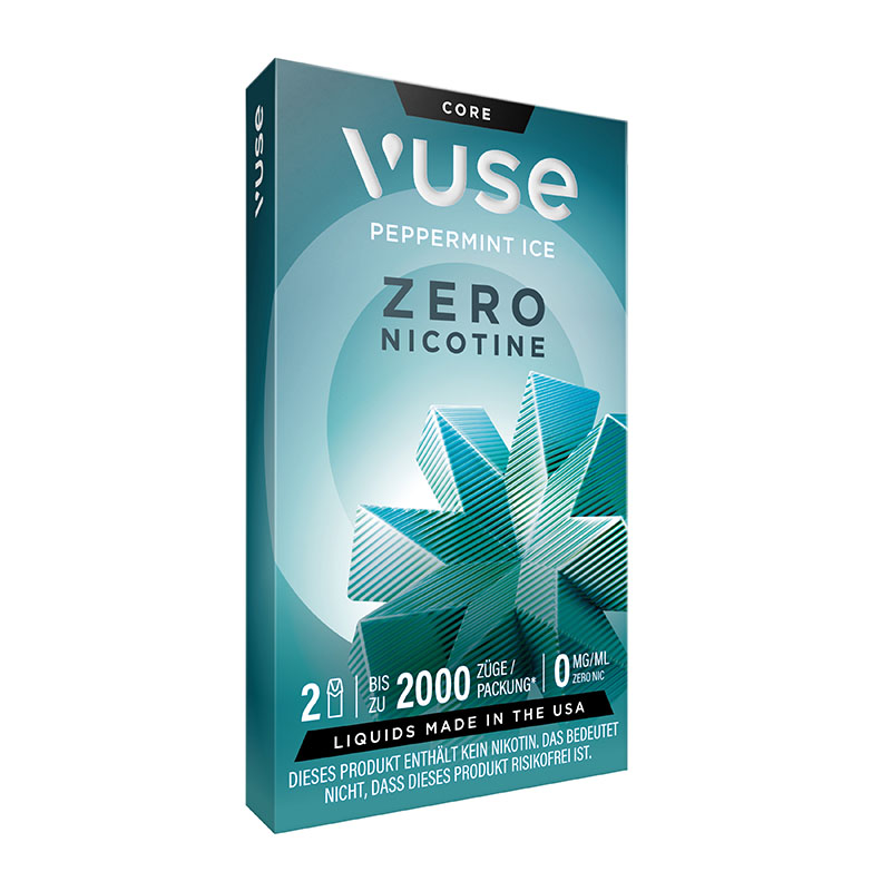 Vuse Pepermint Ice 0mg Prefilled Pods Side