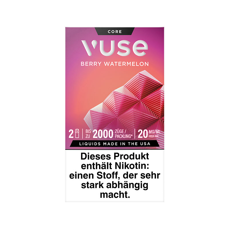 Vuse Berry Watermelon 20mg Prefilled Pods Front