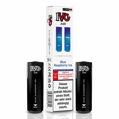 IVG Air Blue Raspberry Ice 20mg Prefilled Pods