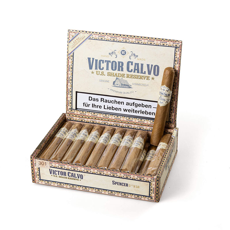 Victor Calvo US Shade Reserve Spencer Zigarren Kiste offen