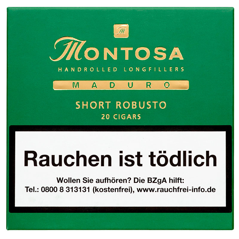 Montosa Maduro Short Robusto Zigarren Kiste Geschlossen