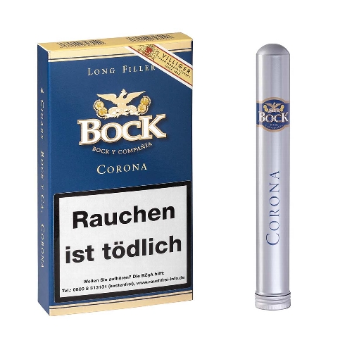 Bock y Ca Corona Tubos Zigarren Schachtel