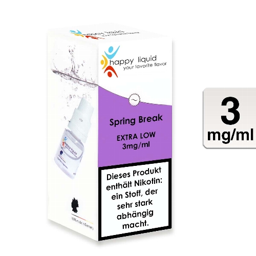 Happy Liquids Spring Break 3mg Liquid Flasche