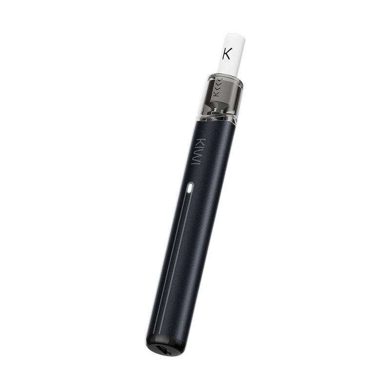KIWI Spark Kit E-Zigarette Schwarz geneigt
