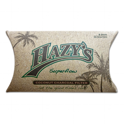 Pfeifenfilter HAZY'S Coconut Charcoal 8mm 50er Packung