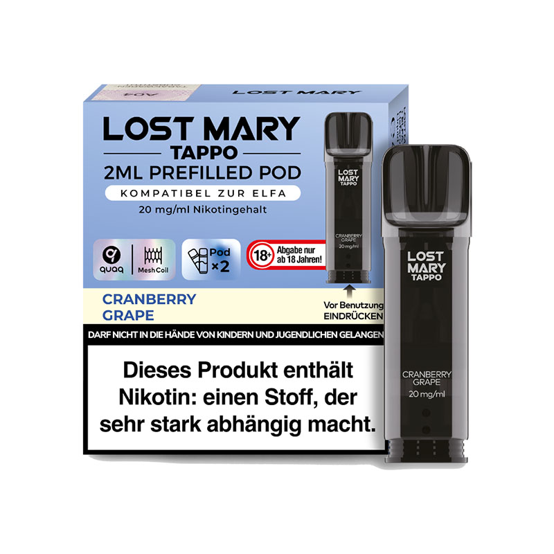 Lost Mary Tappo Cranberry Grape 20mg Prefilled Pods