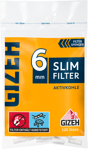 Gizeh Slim Aktivkohlefilter Beutel