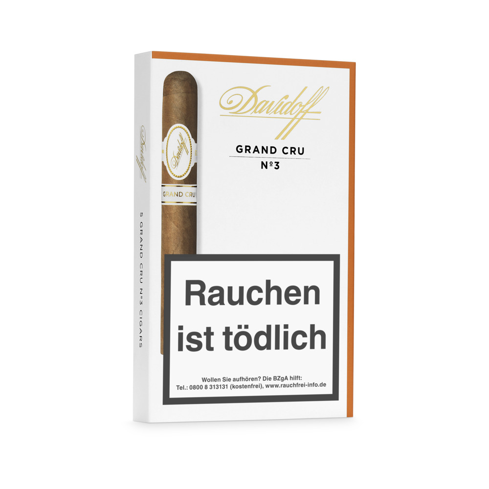 Davidoff Grand Cru No. 3 Zigarren 5er Schachtel