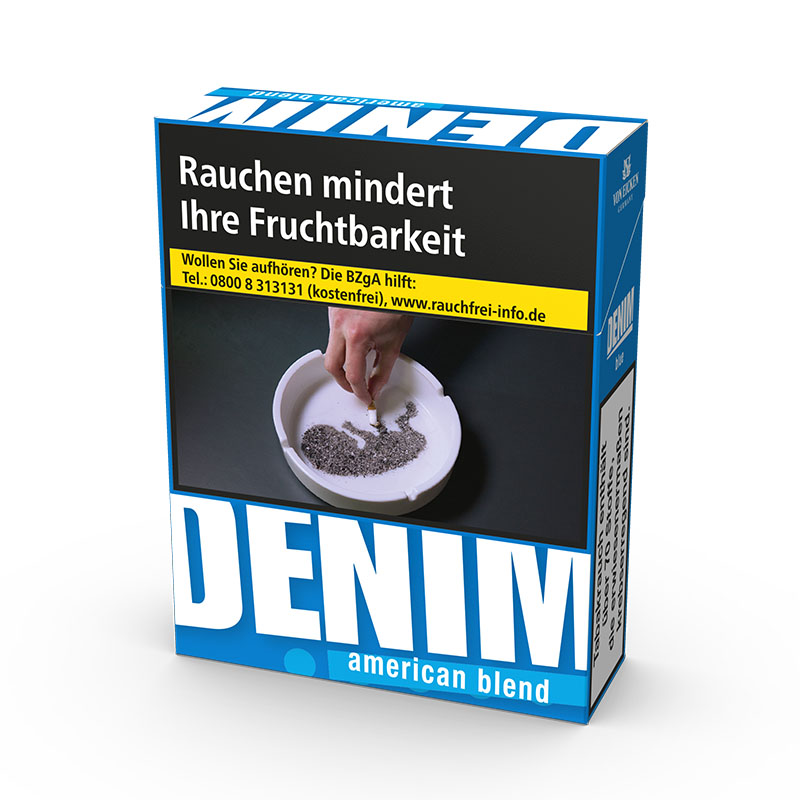 Denim Blue XL Zigaretten Schachtel