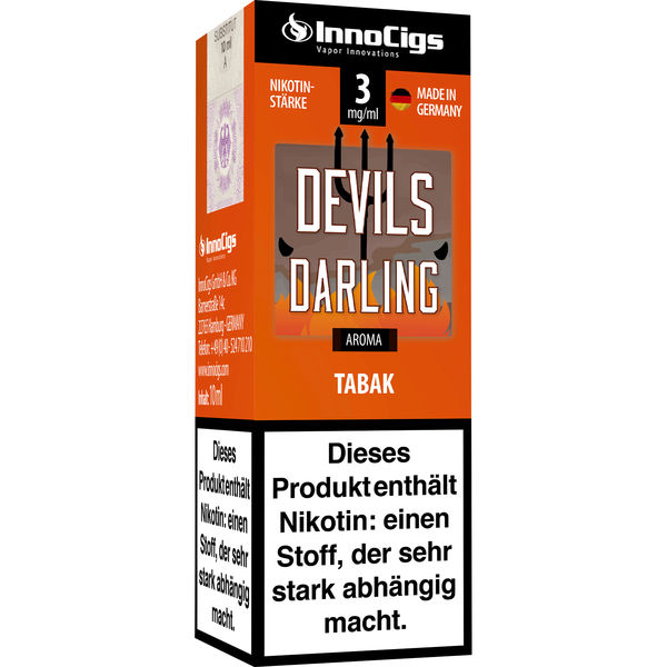 E-Liquid INNOCIGS Devils Darling Tabak Aroma 3 mg