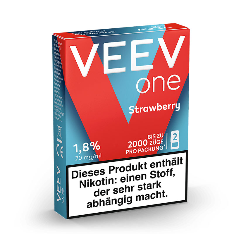 Veev One Strawberry 20mg Prefilled Pods Packung Side